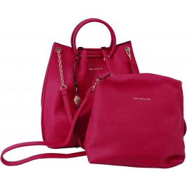 Sac à main femme 2 en 1 ted lapidus fushia