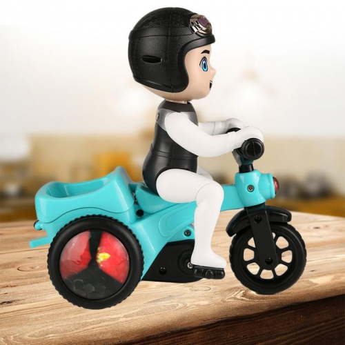 Jouet électrique de tricycle de cascade de jouets d'enfants avec le cadeau d'enfant d'effets de lumière de musique