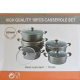 Kitchen Set Set 5 Casseroles Vitrées En Acier Inoxydable Seemann 20Cm/22Cm/24Cm/28Cm/30cm - Gris