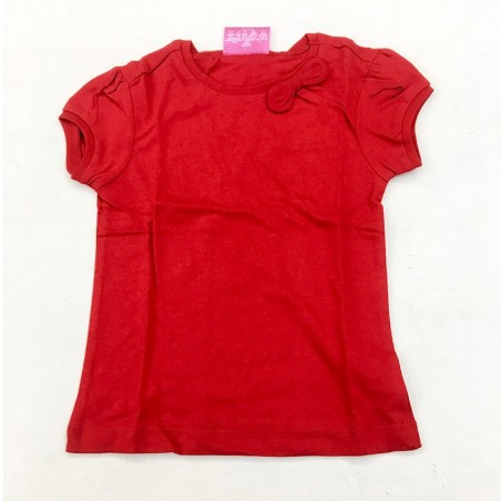 T-Shirt Rouge Avec Nœud