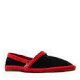 Espadrille SNACK- Bicolore Noir bordure Rouge