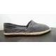 Espadrilles Uni En Toile - Gris