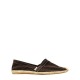 Espadrille En Toile Uni - Marron