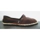 Espadrille En Toile Uni - Marron