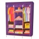 Armoire Penderie Mobile+Housse 3 Battants -MULTICOLORE